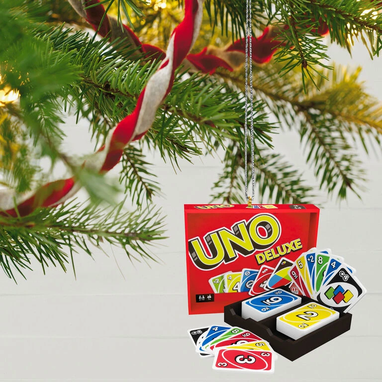Mattel UNO™ Family Game Night® Ornament Hallmark Mattel UNO™ Family Game Night® Ornament -Hallmark Shop UNO Game Keepsake Ornament 1899QXR8249 02