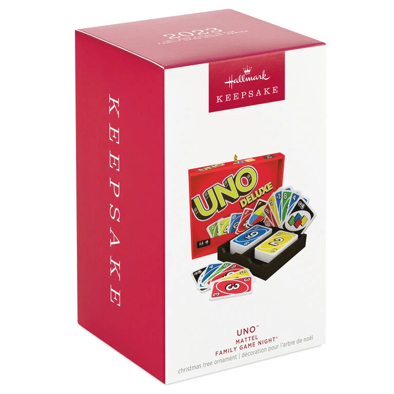 Mattel UNO™ Family Game Night® Ornament Hallmark Mattel UNO™ Family Game Night® Ornament -Hallmark Shop UNO Game Keepsake Ornament 1899QXR8249 04