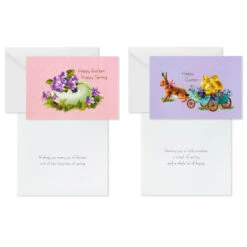 Hallmark Vintage Bunnies And Chicks Boxed Easter Cards, Pack Of 24 -Hallmark Shop Vintage Easter Bunnies Chicks Boxed Easter Cards 5STZ1131 05
