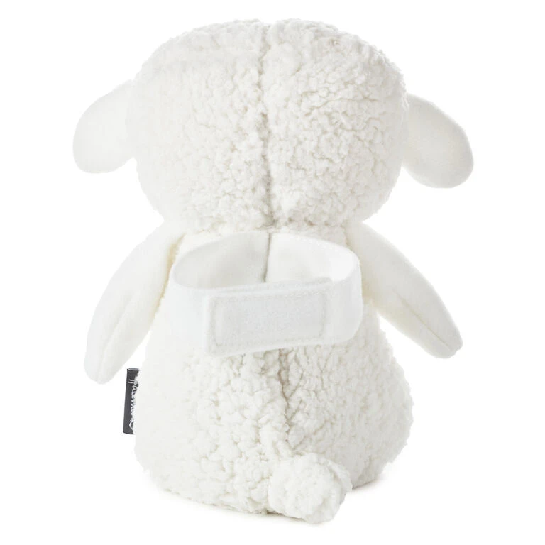 Lullaby Lamb Musical Stuffed Animal, 8.25" Hallmark Lullaby Lamb Musical Stuffed Animal, 8.25" -Hallmark Shop White Plush Lamb With Cross Stuffed Animal 1BBY4720 02