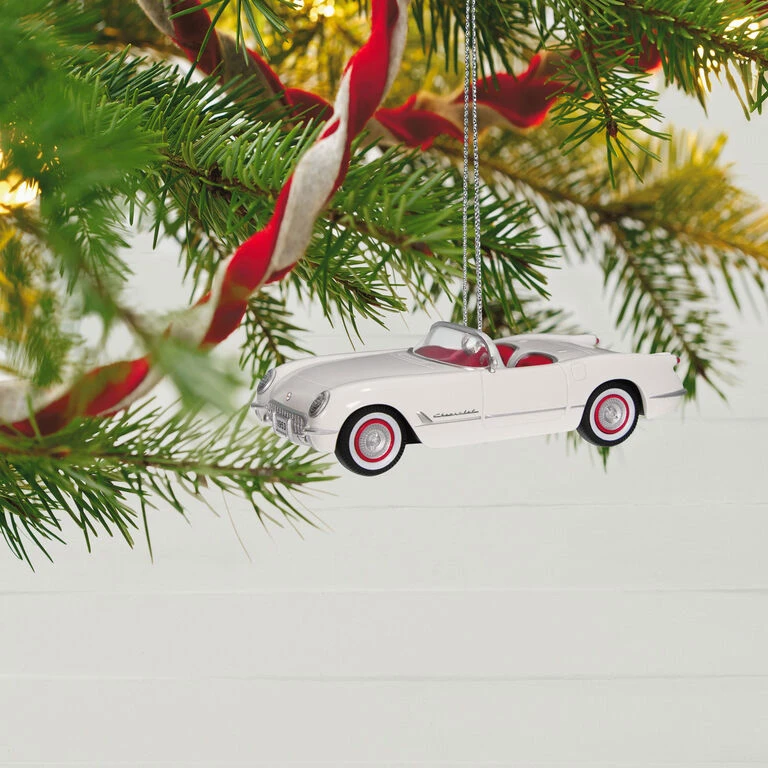 1953 Chevrolet® Corvette® 70th Anniversary 2023 Metal Ornament Hallmark 1953 Chevrolet® Corvette® 70th Anniversary 2023 Metal Ornament -Hallmark Shop White and Red Corvette Car Keepsake Ornament 2199QXE3247 02