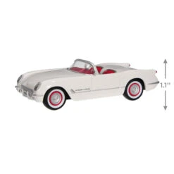 Hallmark 1953 Chevrolet® Corvette® 70th Anniversary 2023 Metal Ornament 2 Hallmark 1953 Chevrolet® Corvette® 70th Anniversary 2023 Metal Ornament -Hallmark Shop White and Red Corvette Car Keepsake Ornament 2199QXE3247 03