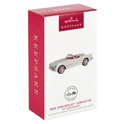 Hallmark 1953 Chevrolet® Corvette® 70th Anniversary 2023 Metal Ornament 3 Hallmark 1953 Chevrolet® Corvette® 70th Anniversary 2023 Metal Ornament -Hallmark Shop White and Red Corvette Car Keepsake Ornament 2199QXE3247 04