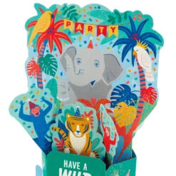 Hallmark Wild Animal Party Boxed Pop-Up Birthday Cards, Pack Of 8 -Hallmark Shop Wild Animal Party PopUp Boxed Birthday Cards 5STZ1174 04