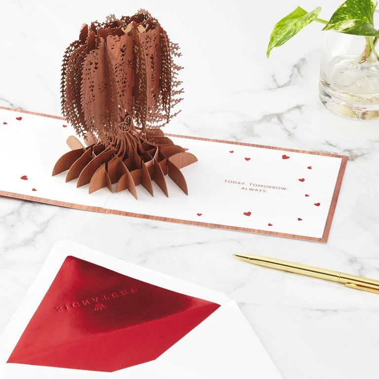 Willow Tree You and Me Always 3D Pop-Up Love Card Hallmark Willow Tree You And Me Always 3D Pop-Up Love Card -Hallmark Shop Willow Tree You Me Always Wood 3D PopUp Love Card 1499LAD2736 06