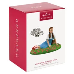 Hallmark The Wizard Of Oz™ Under The Poppies' Spell Ornament -Hallmark Shop Wizard of Oz Dorothy in Poppies Keepsake Ornament 2199QXI6107 04