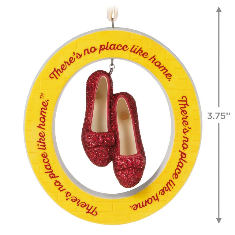 The Wizard of Oz™ There's No Place Like Home™ Porcelain Ornament Hallmark The Wizard Of Oz™ There's No Place Like Home™ Porcelain Ornament -Hallmark Shop Yellow Brick Road Ruby Slippers Keepsake Ornament 2999QXI6297 03
